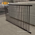 Paneles de cerca de hierro de metal de seguridad con recubrimiento en polvo